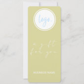 CHIC BUTTER YELLOW BUSINESS LOGO GIFT-BESCHEINIGUN (Vorderseite)