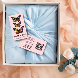 Chic Butterfats Kundenbestellung Danke QR Code Visitenkarte