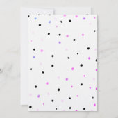 Chic Butterflies Polka Dots Geburtstag Einladung (Rückseite)