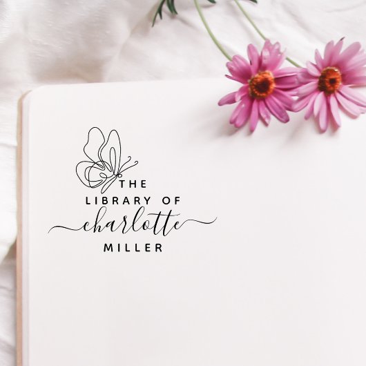 Chic Butterfly aus der Bibliothek des benutzerdefi Gummistempel