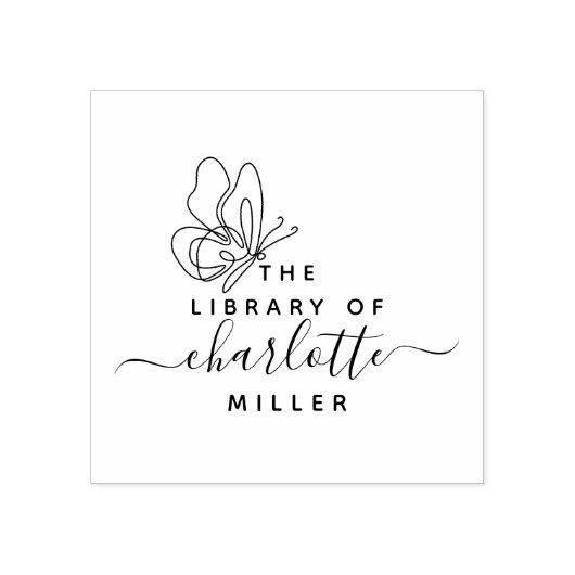 Chic Butterfly aus der Bibliothek des benutzerdefi Gummistempel (Prägung)