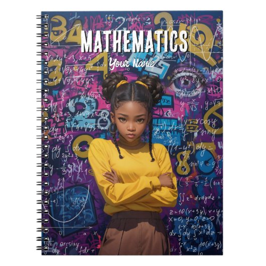 Chic Calculations: Confident in Numbers Notebook Notizblock (Vorderseite)