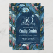 Chic Call Lilies Fantasy Summer Party Einladung (Vorne/Hinten)