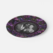 Chic Calle Lilies Teller für einfache Hochzeitsfei (Schrägansicht)