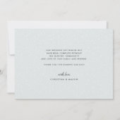 Chic Calligrafie | Foto Collage Wedding Vielen Dan Dankeskarte (Rückseite)