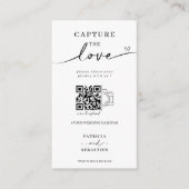 Chic Calligrafy Capture the Liebe QR Code Begleitkarte (Vorderseite)