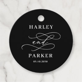 Chic Calligrafy Gastgeschenk Hochzeit Tags Geschenkanhänger