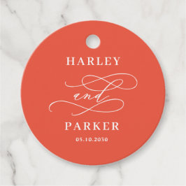 Chic Calligrafy Gastgeschenk Hochzeit Tags Geschenkanhänger