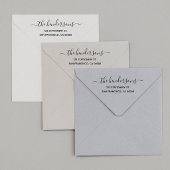 Chic Calligrafy Rücksendeadresse Permastempel