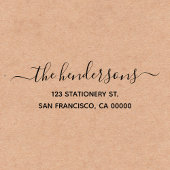 Chic Calligrafy Rücksendeadresse Permastempel