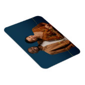 Chic Calligrafy Wedding Save the Date Foto Magnet (Rechte Seite)