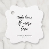 Chic Calligraphie nimmt Zuhause und mehr Liebe Hoc Geschenkanhänger (Vorderseite)