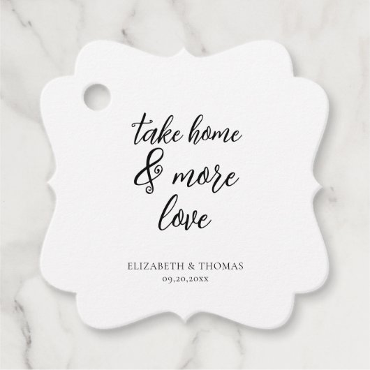 Chic Calligraphie nimmt Zuhause und mehr Liebe Hoc Geschenkanhänger (Vorderseite)