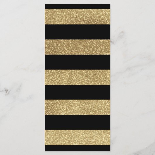 Chic Calligraphy 4x9 Wedding Menu Card für Platten Menükarte (Rückseite)