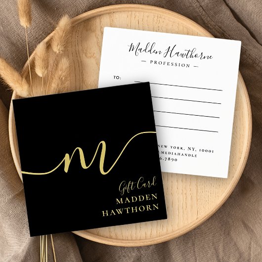 Chic Calligraphy Black Gold-Zertifikat