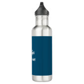 Chic Calligraphy Elegance Personalisiert Edelstahlflasche (Rechts)