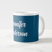 Chic Calligraphy Elegance Personalisiert Jumbo-Tasse (Vorderseite Rechts)