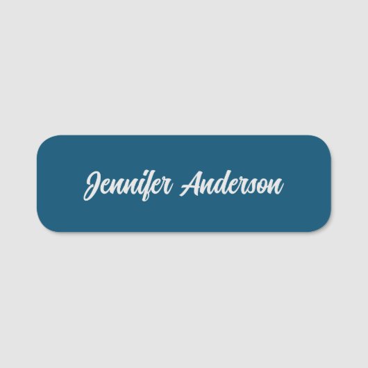 Chic Calligraphy Elegance Personalisiert Namensschild (Vorderseite)