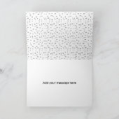 Chic Calligraphy Hand Letter Wedding "Danke" Dankeskarte (Innenseite)