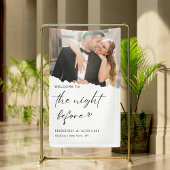 Chic Calligraphy Modernes Foto Probe Dinner Banner