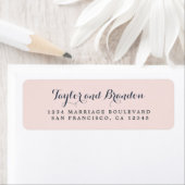 Chic Calligraphy Names Wedding Rücksendeadresse (Insitu)