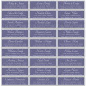 Chic Calligraphy Navy Blue Guest Address Labels (Vorderseite)