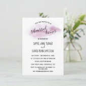 Chic Calligraphy Pink Probe Dinner Einladung (Stehend Vorderseite)