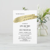 Chic Calligraphy Pink Probe Dinner Einladung (Stehend Vorderseite)