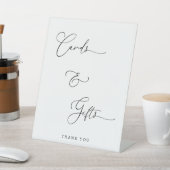 Chic Calligraphy Script Cards - Geschenke dank Hoc Sockelschild (In SItu)