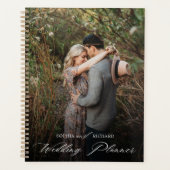 Chic Calligraphy Script Personalisiertes Foto Planer (Vorderseite)