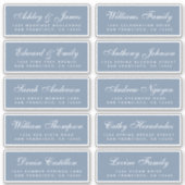 Chic Calligraphy Wedding Guest Address Labels (Vorderseite)