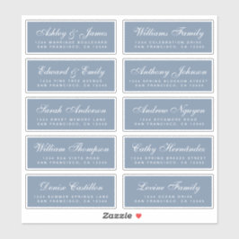 Chic Calligraphy Wedding Guest Address Labels