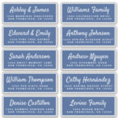 Chic Calligraphy Wedding Guest Address Labels (Vorderseite)