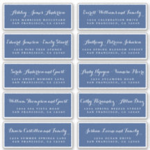 Chic Calligraphy Wedding Guest Address Labels