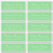 Chic Calligraphy Wedding Guest Address Labels (Vorderseite)