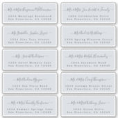 Chic Calligraphy Wedding Guest Address Labels (Vorderseite)