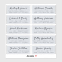 Chic Calligraphy Wedding Guest Address Labels