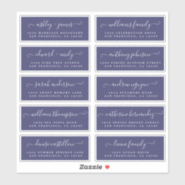 Chic Calligraphy Wedding Guest Address Labels