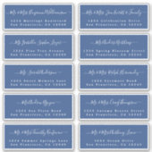 Chic Calligraphy Wedding Guest Address Labels (Vorderseite)