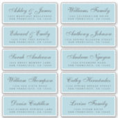 Chic Calligraphy Wedding Guest Address Labels (Vorderseite)
