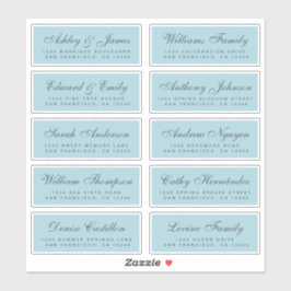 Chic Calligraphy Wedding Guest Address Labels