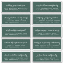 Chic Calligraphy Wedding Guest Address Labels