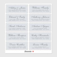 Chic Calligraphy Wedding Guest Address Labels