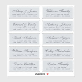 Chic Calligraphy Wedding Guest Address Labels