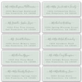 Chic Calligraphy Wedding Guest Address Labels (Vorderseite)
