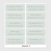 Chic Calligraphy Wedding Guest Address Labels (Blatt)