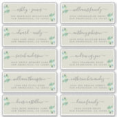 Chic Calligraphy Wedding Guest Address Labels (Vorderseite)