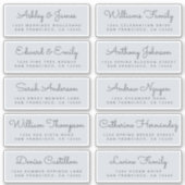 Chic Calligraphy Wedding Guest Address Labels (Vorderseite)