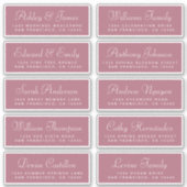 Chic Calligraphy Wedding Guest Address Labels (Vorderseite)