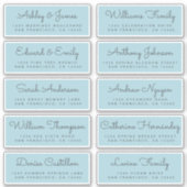 Chic Calligraphy Wedding Guest Address Labels (Vorderseite)